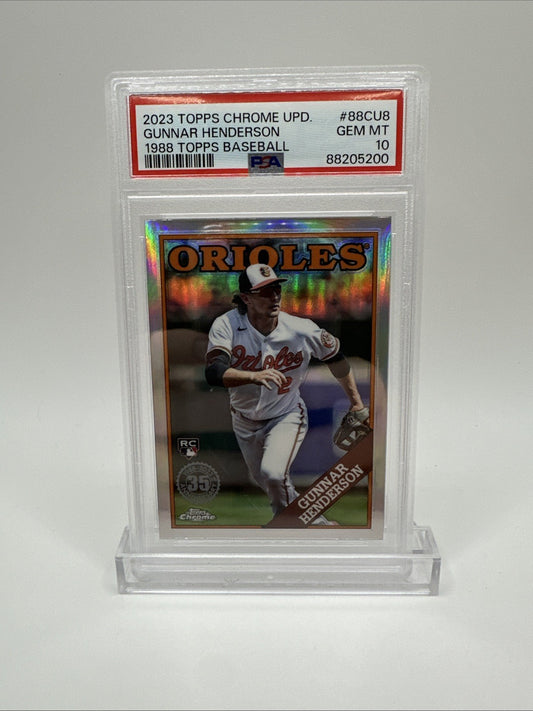 2023 Topps Chrome Update Series - 1988 Topps Baseball Gunnar Henderson  PSA 9