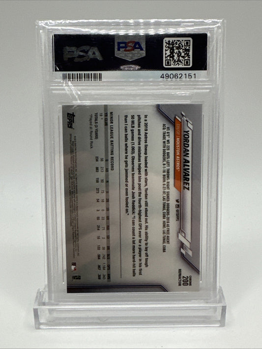 2020 Topps Chrome - Pink Refractor #200 Yordan Alvarez (RC) PSA 10