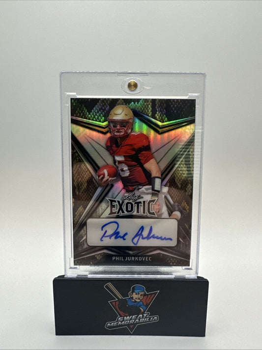 K320,603 - 2022 Leaf Exotic Mosaic Snakeskin #BAPJ1 Phil Jurkovec 9/9 Auto