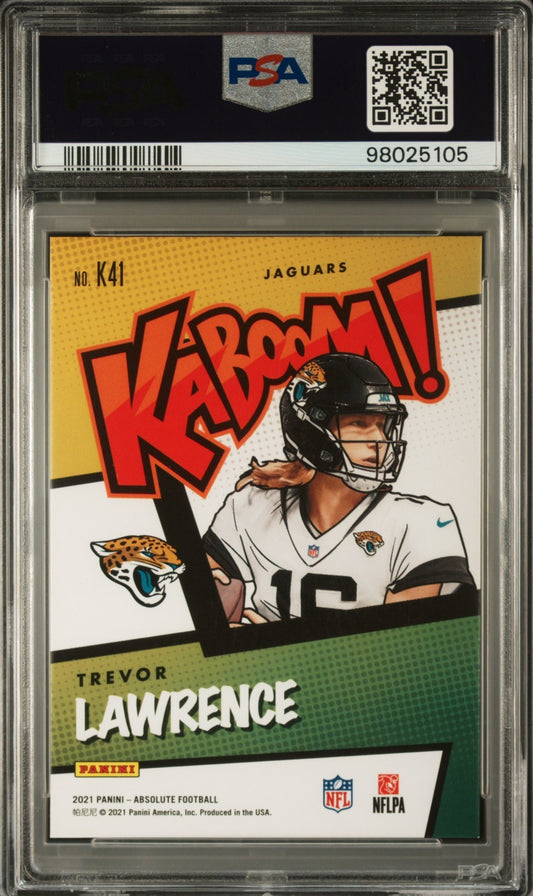 2021 Panini Absolute Kaboom! Trevor Lawrence #K41 PSA 9