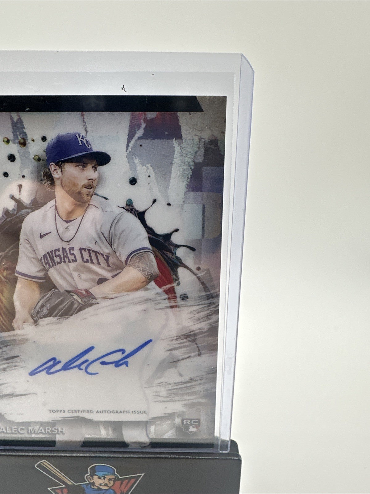 2024 Topps Finest Alec Marsh Rookie On-Card Auto #FA-AM Kansas City Royals