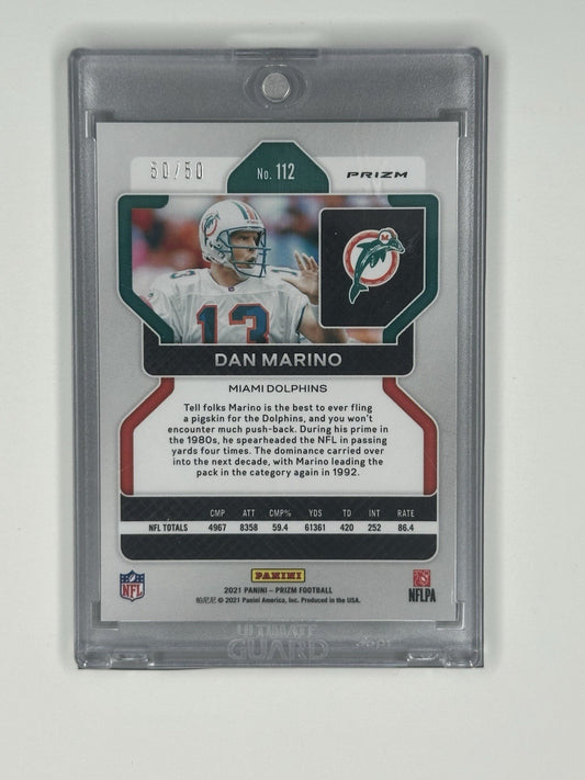 2021 Panini Prizm Football Dan Marino Red Prizm 50/50
