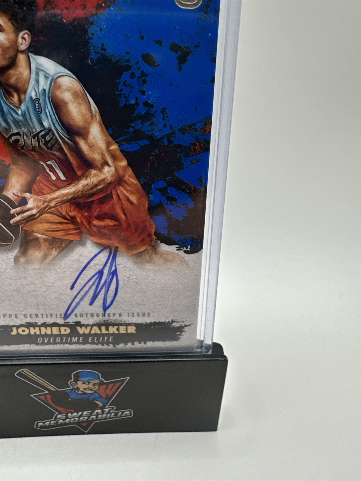 2021-22 Topps Inception OTE Overtime Elite Blue /25 Johned Walker #IA-JW1 Auto