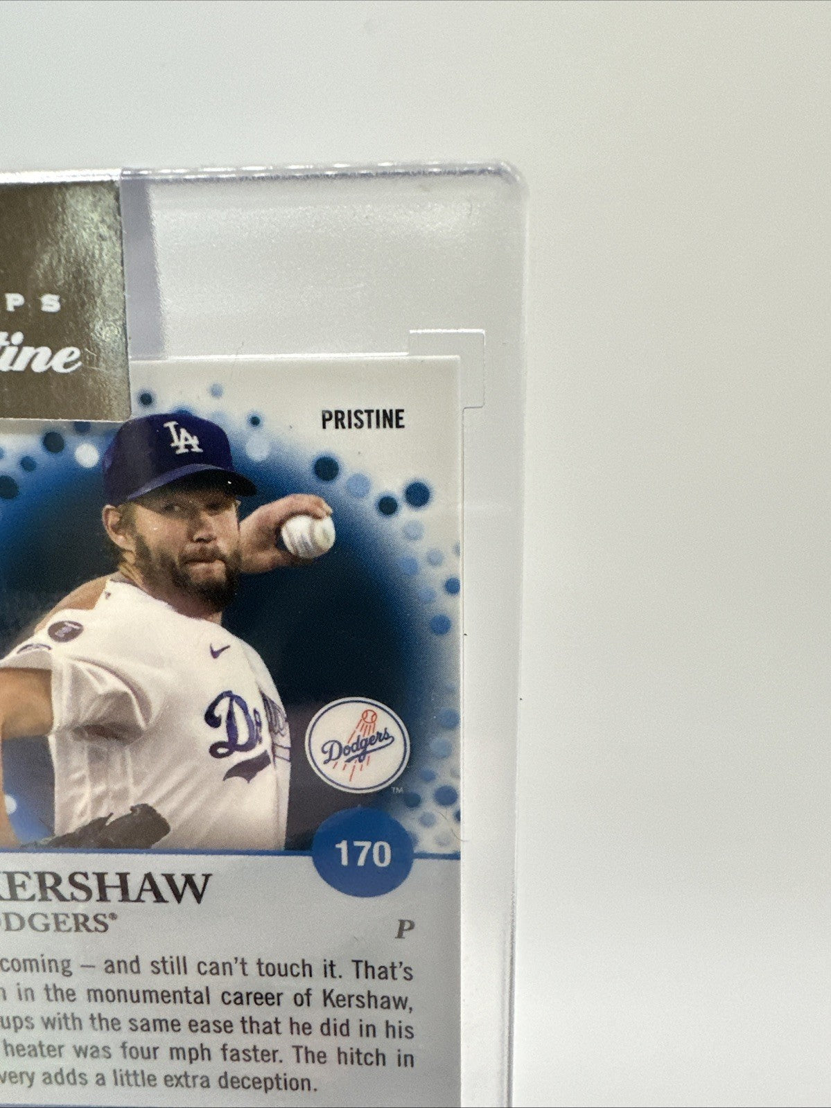 2022 Topps Pristime Gold Refractor #170 Clayton Kershaw No 8 of 50