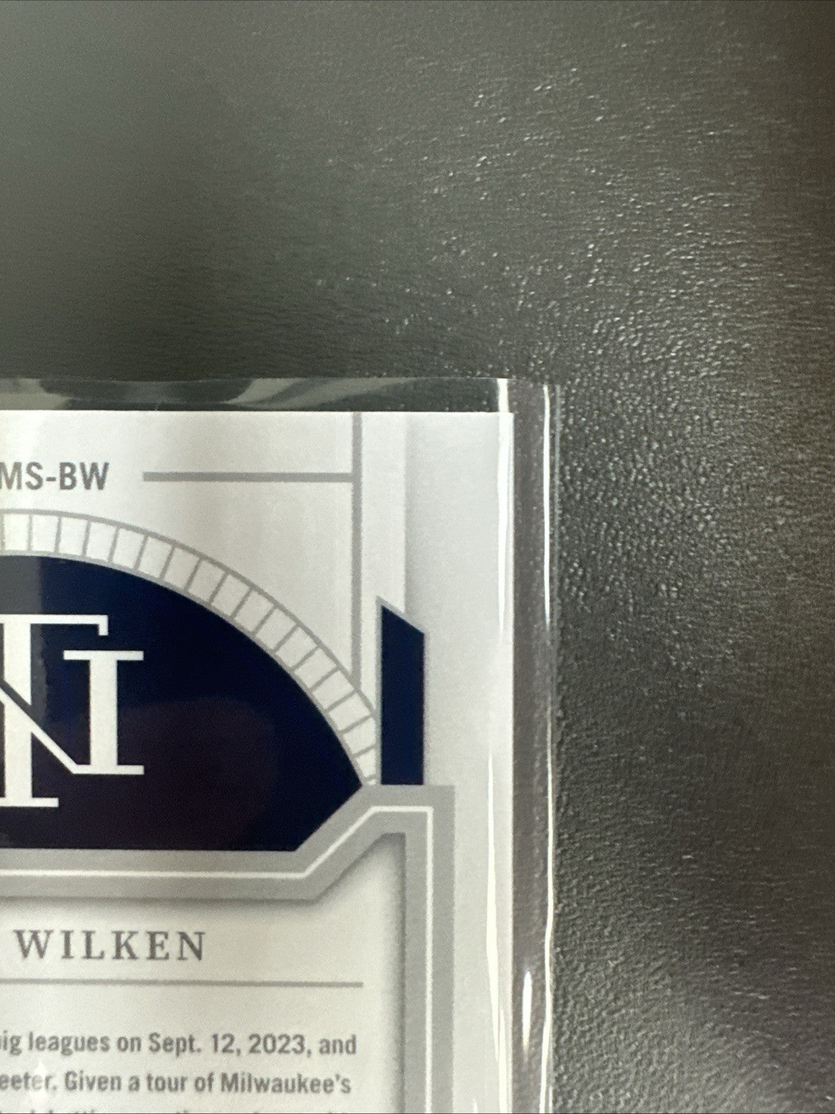 2024 Brock Wilken National Treasures Baseball Patch Auto /99