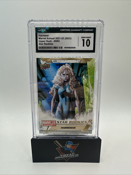 2021-22 Upper Deck Marvel Annual Star Rookies Harrower SR2 CGC 10