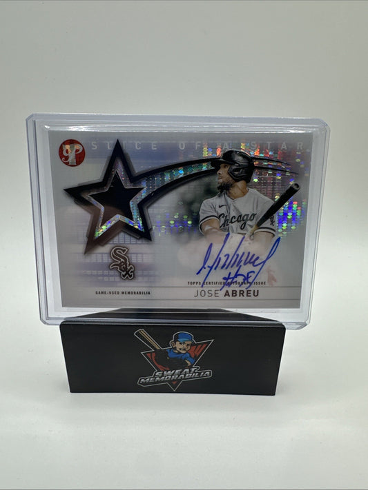 2022 Topps Pristine Slice of the Star Auto Relics Jose Abreu #SSAR-JA Auto