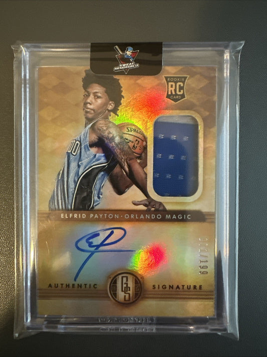 ELFRED PAYTON 2014-15 PANINI GOLD STANDARD SIGNATURE JERSEY/CERTIFIED AUTO#/199