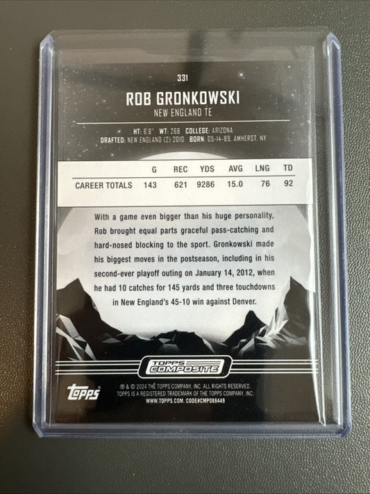 Rob Gronkowski Topps Midnight #331
