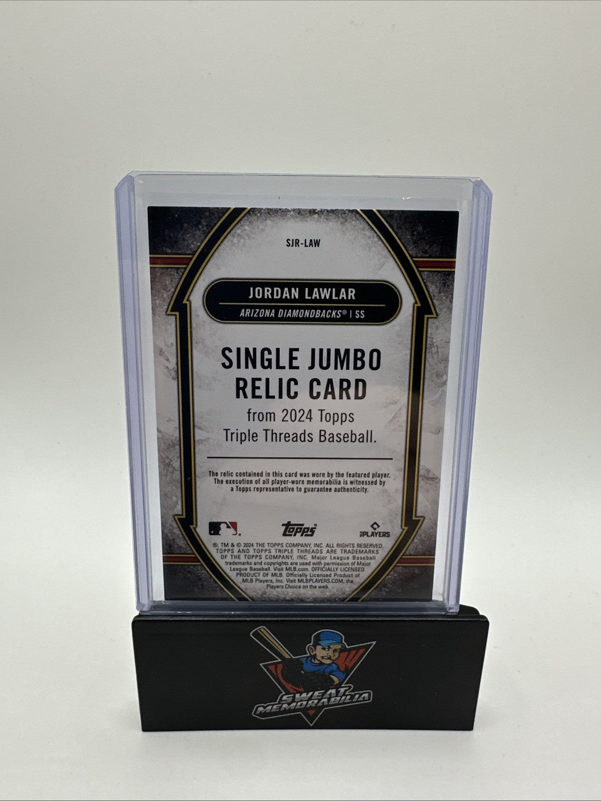 2024 Topps Triple Threads- Jordan Lawler- Single Jumbo Relic Rookie Card /18