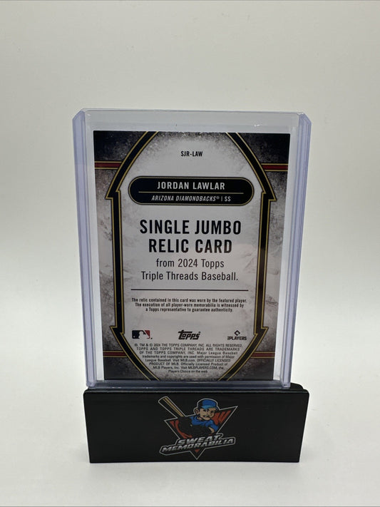 2024 Topps Triple Threads- Jordan Lawler- Single Jumbo Relic Rookie Card /18