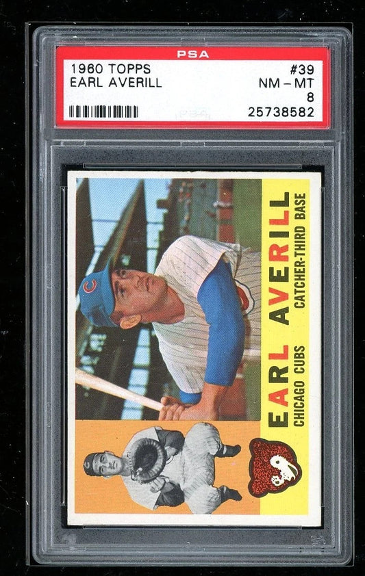 1960 Topps Earl Averill #39 PSA 8