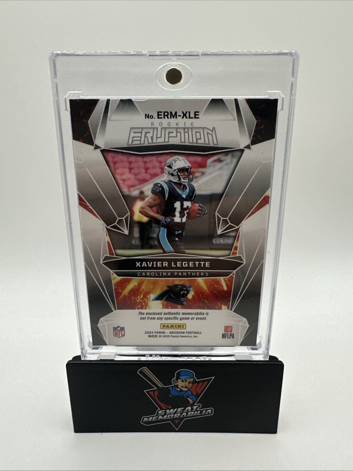 2024 Panini Obsidian - Rookie Eruption Materials Xavier Legette #ERM-XLE W/Case