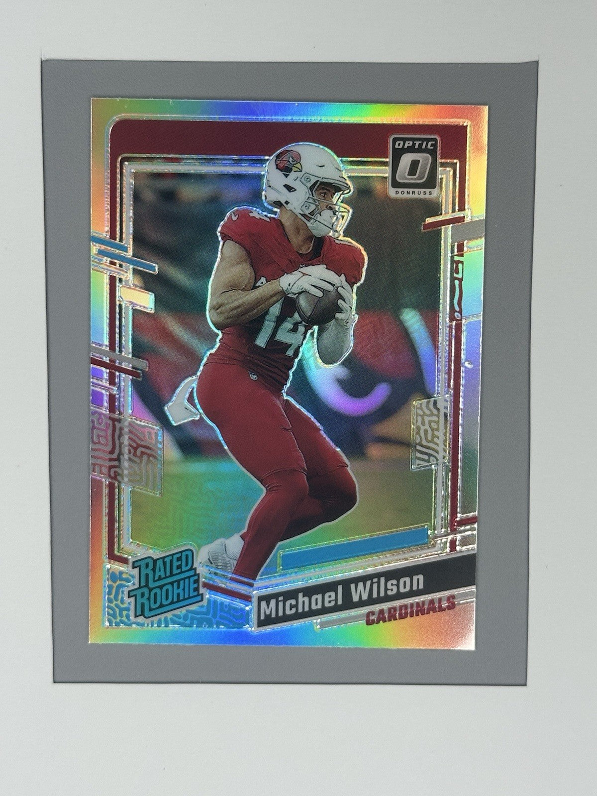 2023 Donruss Optic Michael Wilson Rated Rookie Silver Prizm #204
