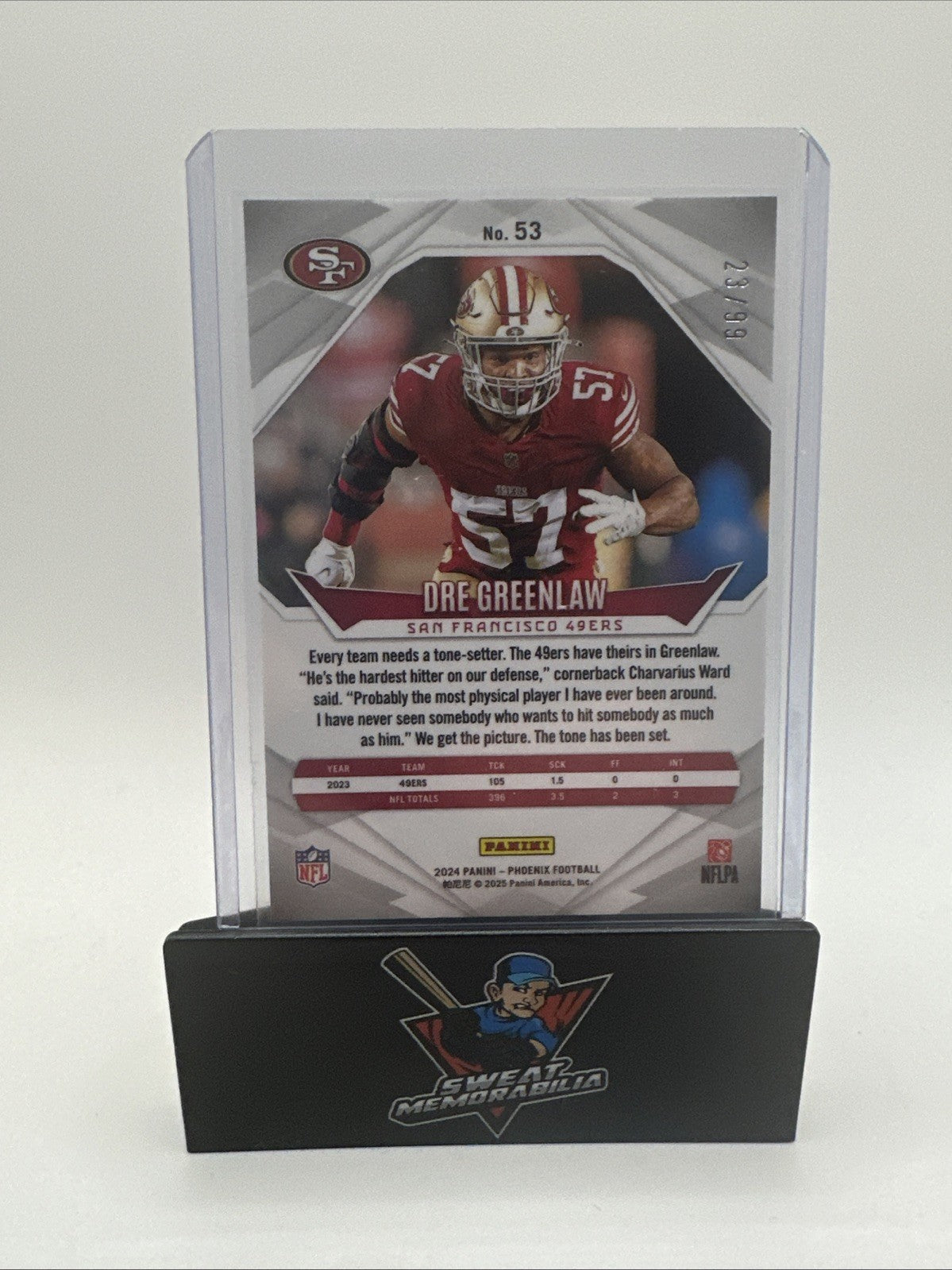 2024 Panini Phoenix - Dre Greenlaw San Francisco 49ers /99 RED