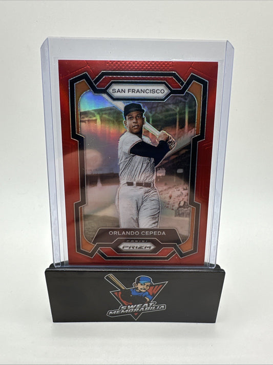 Orlando Cepeda 2024 Panini Prizm Baseball Red Ruby Wave Prizm #51