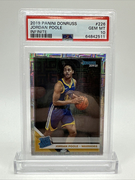 2019-20 Panini Donruss Rated Rookie Infinite Jordan Poole #226 Rookie RC