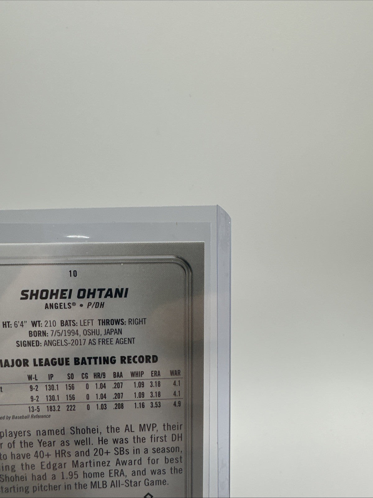 2022 Topps Bowman Platinum Shohei Ohtani