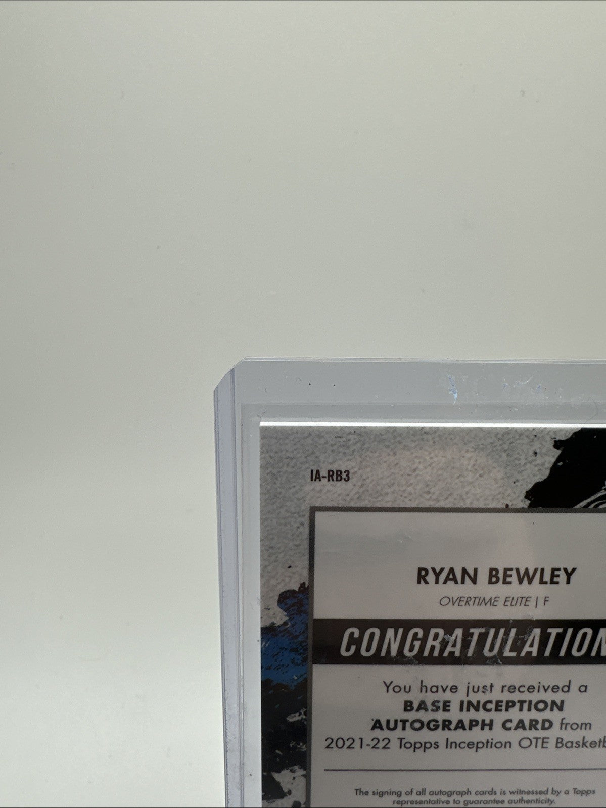 2021-22 Topps Inception OTE Overtime Elite /200 Ryan Bewley #IA-RB3 Auto