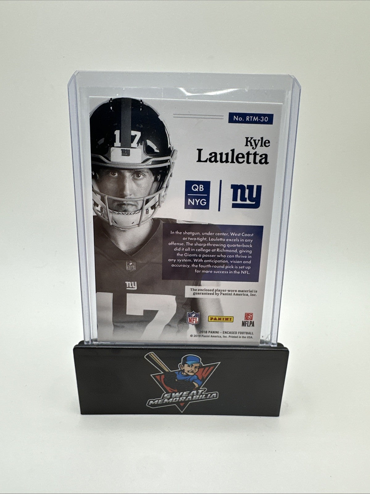 2018 Panini Encased Rookie Triple Memorabilia /75 Kyle Lauletta #RTM-30 RC