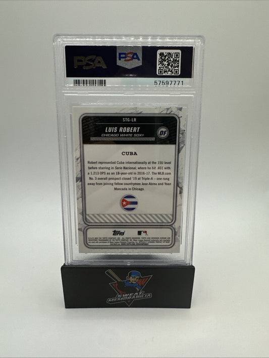 2020 Bowman Chrome Luis Robert Spanning The Globe #STG-LR PSA 10 Rookie RC Card
