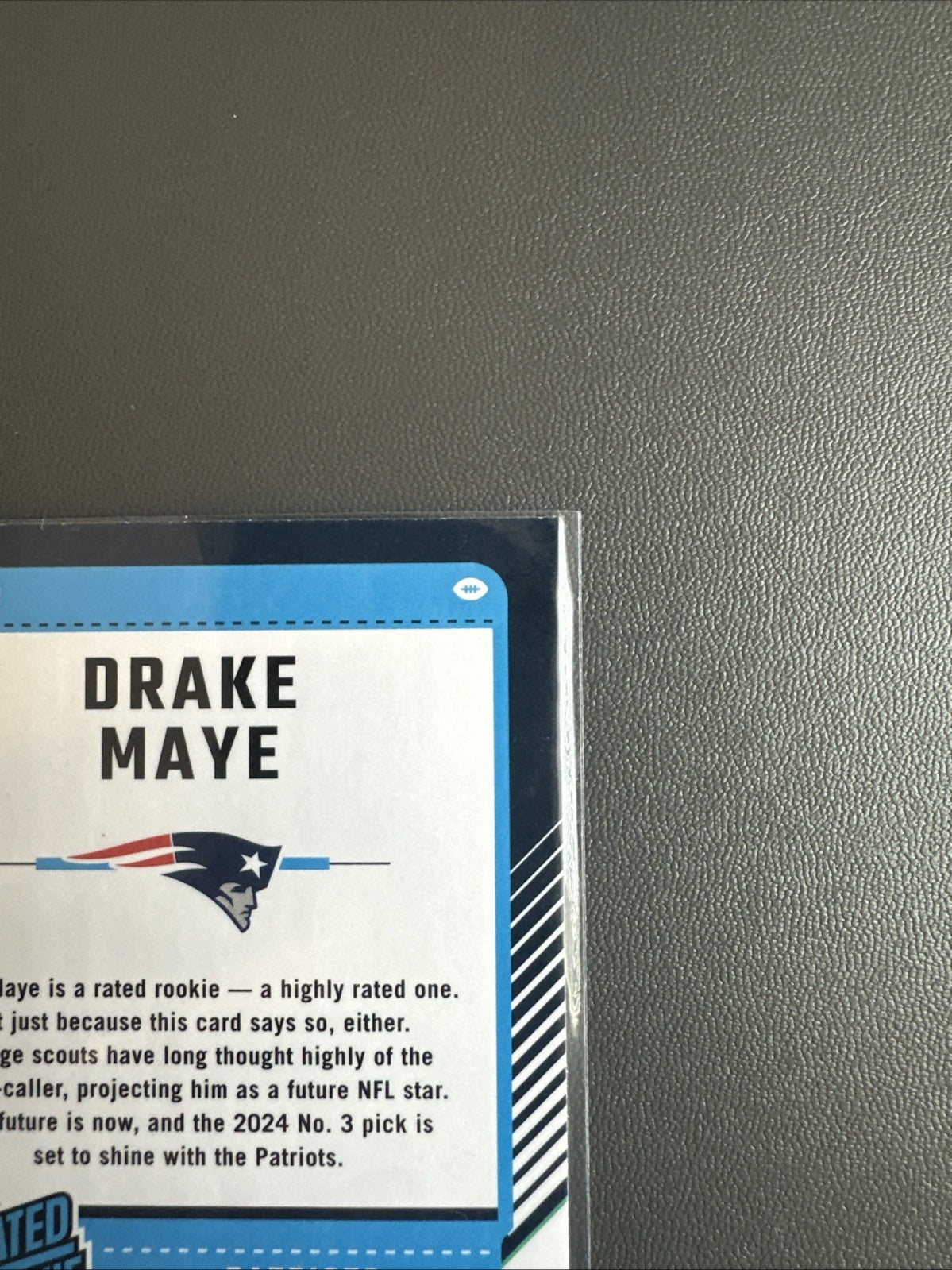 2024 Panini Donruss Optic - Rated Rookie Drake Maye (RC) #229, Purple Shock