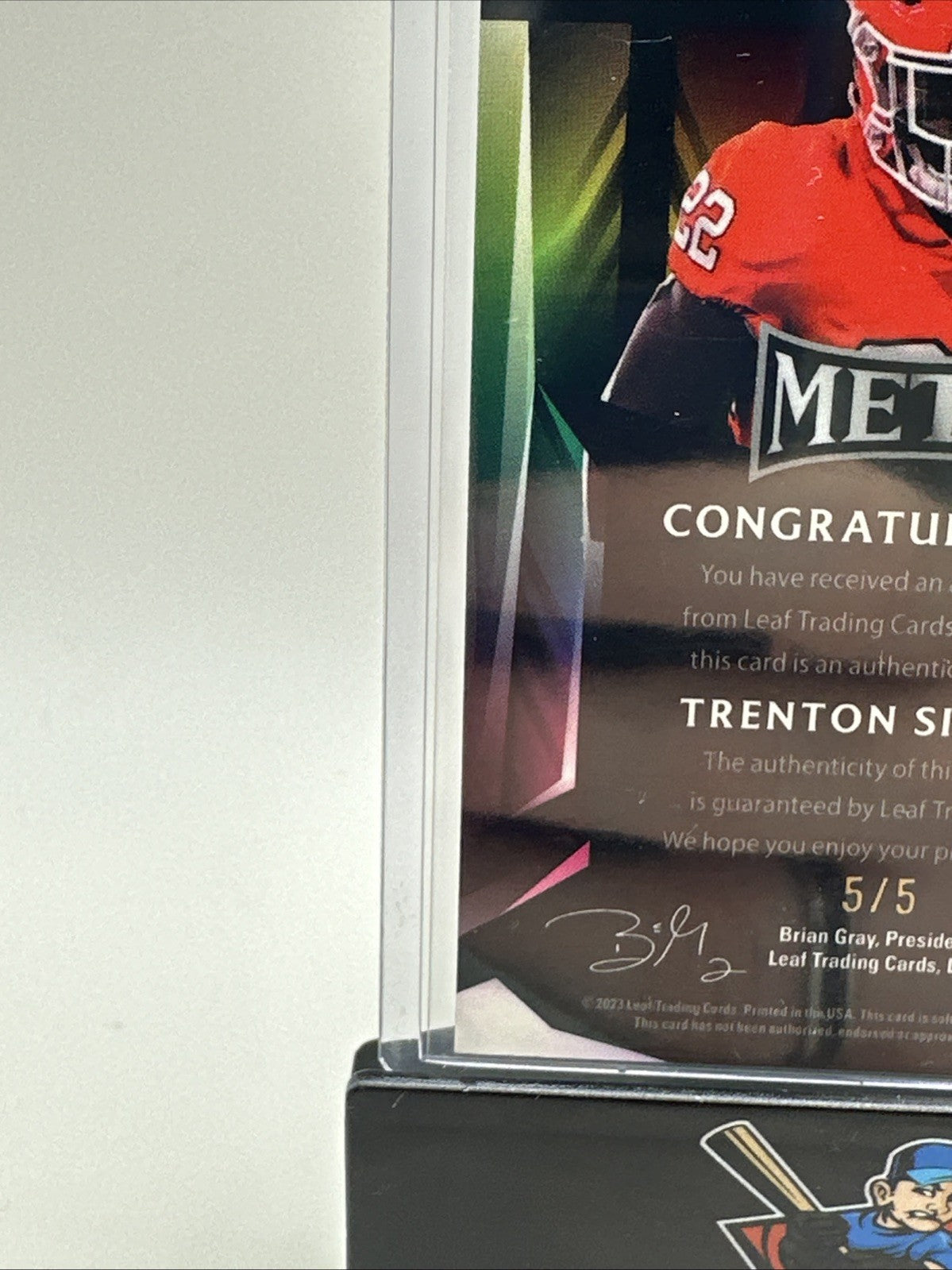 2023 Leaf Metal Trenton Simpson Rookie College Football 5/5