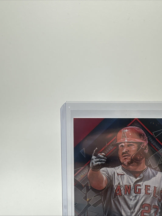 2022 Topps Fire Mike Trout Red Flame Parallel #81 Angels