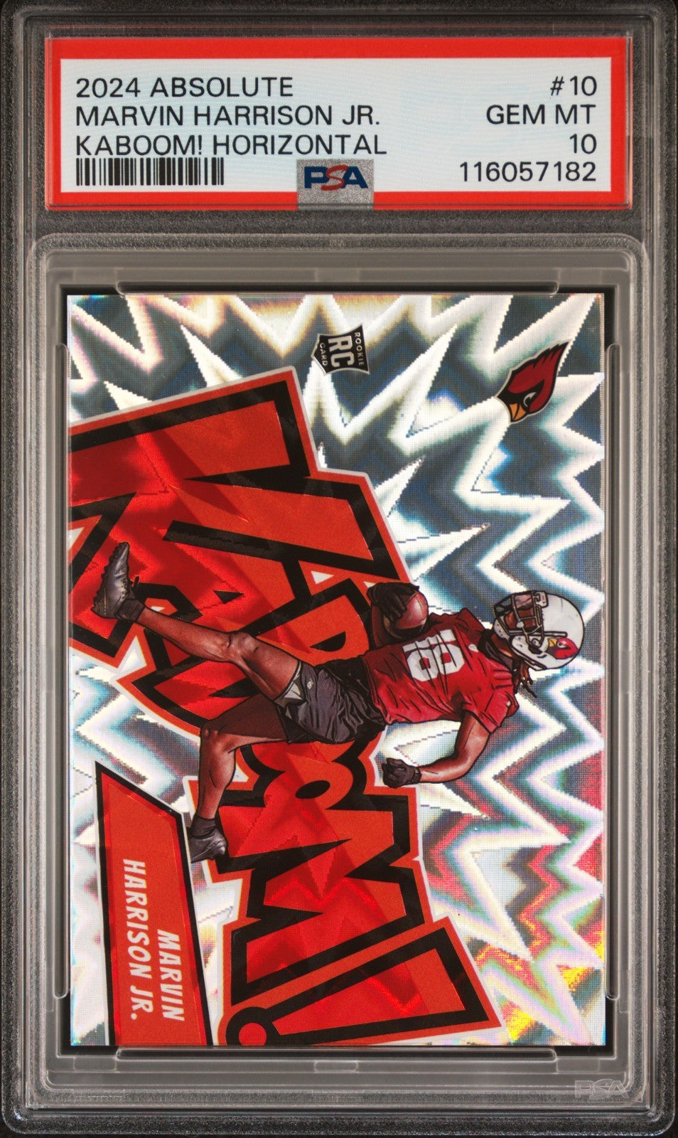 2024 Panini Absolute Kaboom! Horizontal Marvin Harrison Jr. #10 PSA 10