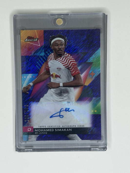 2024 Topps Finest Mohamed Simakan Purple 126/199 Auto