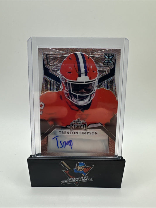 2023 Leaf Metal Trenton Simpson Rookie College Football 5/5