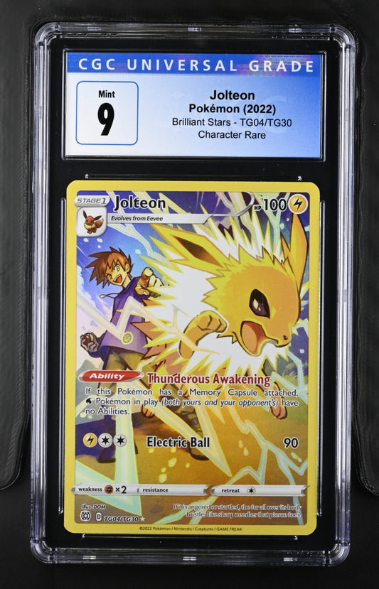Pokemon 2022 Brilliant Stars Jolteon #TG04/TG30 CGC 9
