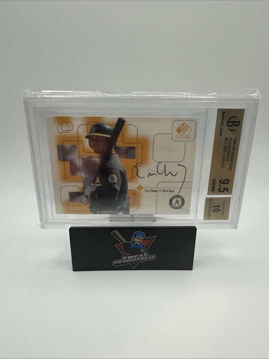 1999 Eric Chavez SP Authentic Signature Ed Upper Deck A's Athletics Signed Auto