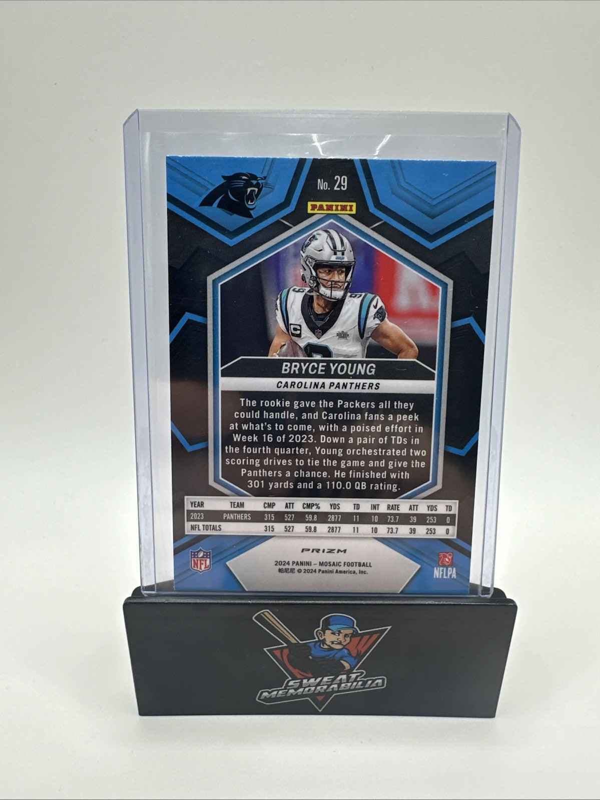 2024 Panini Mosaic #29 Bryce Young Silver Silver Prizm