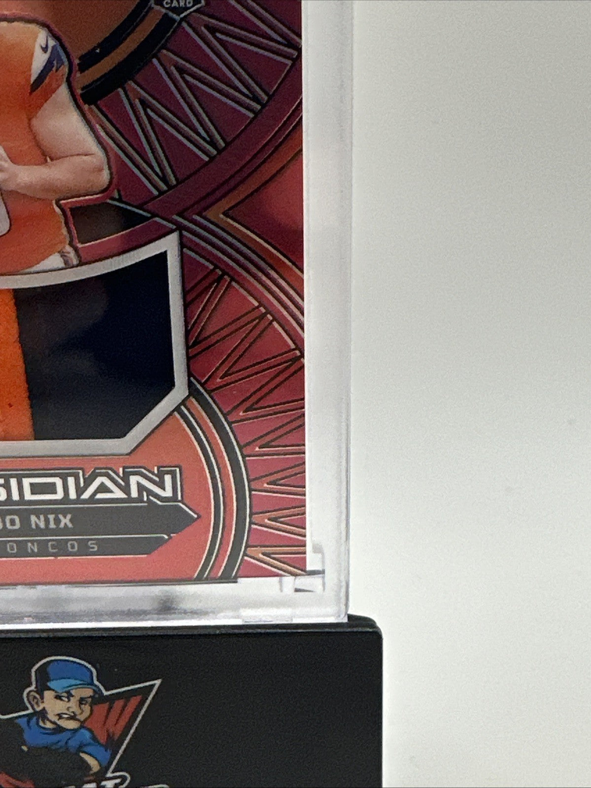2024 Obsidian Football Bo Nix RC Solar Swatches 2 Color Patch /75 Broncos