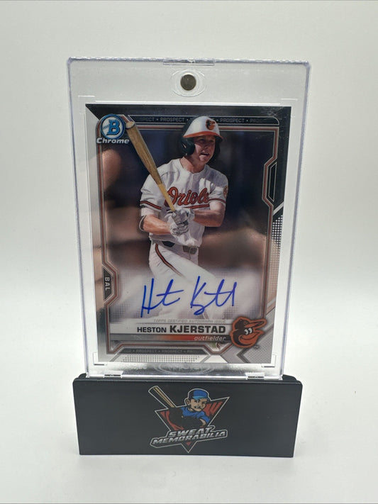 Heston Kjerstad 2021 Bowman Chrome Auto W/ Mag Orioles
