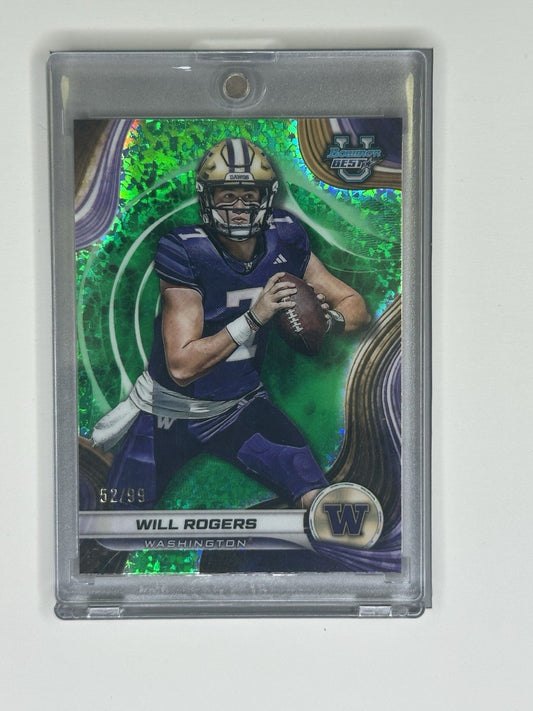 2024 Bowman Best University Will Rogers Geometric Refractor 52/99