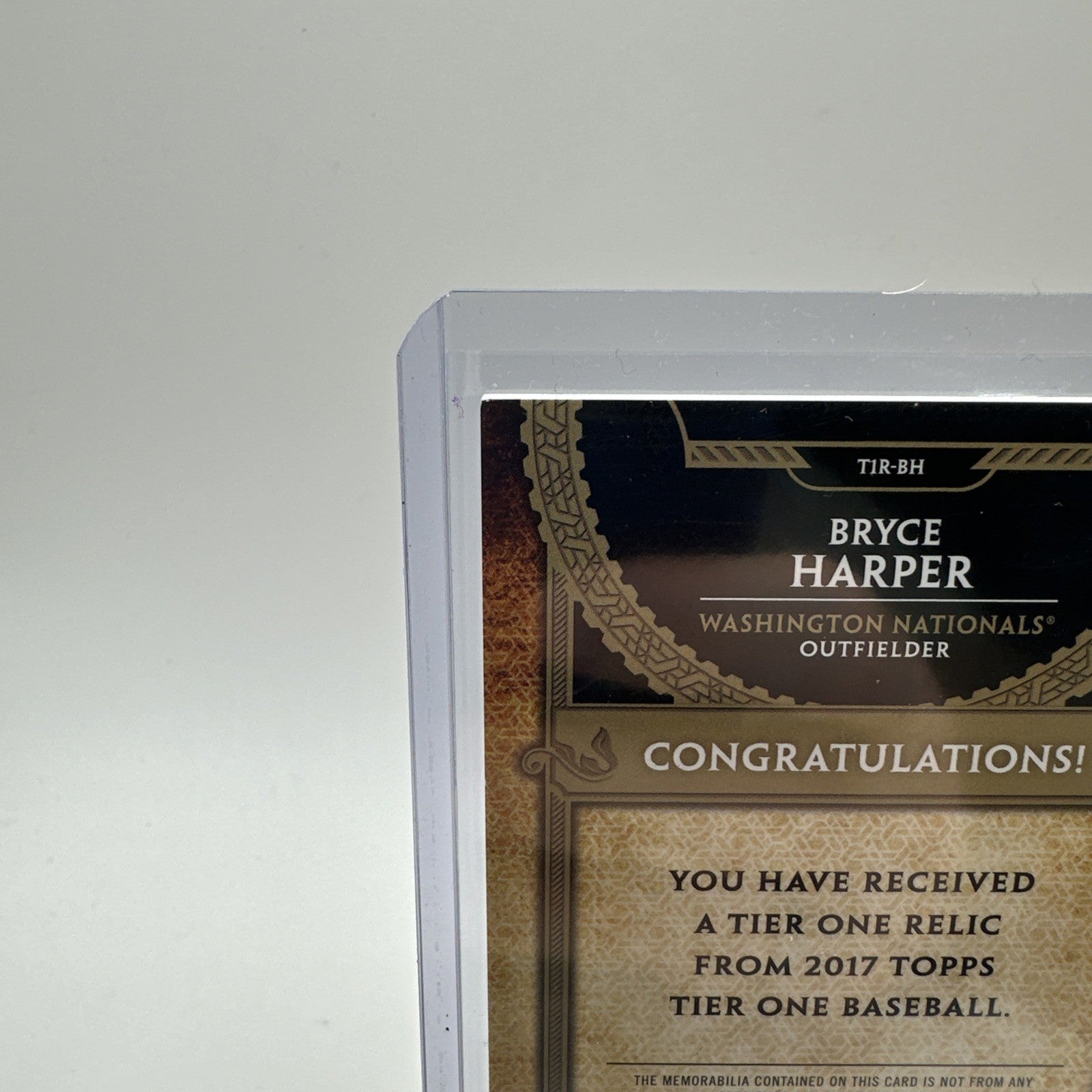2017 Topps Tier One Relic  #T1R BH Bryce Harper No 309/331