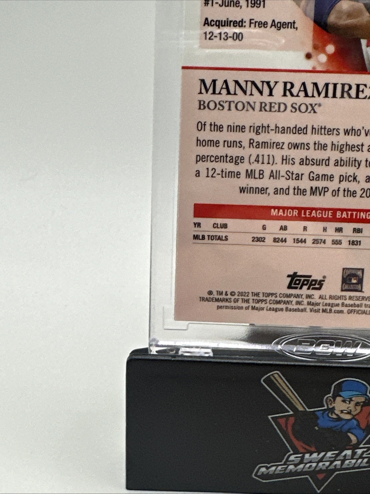 2022 Topps Pristine #115 Manny Ramirez Encased Pristine Refractor