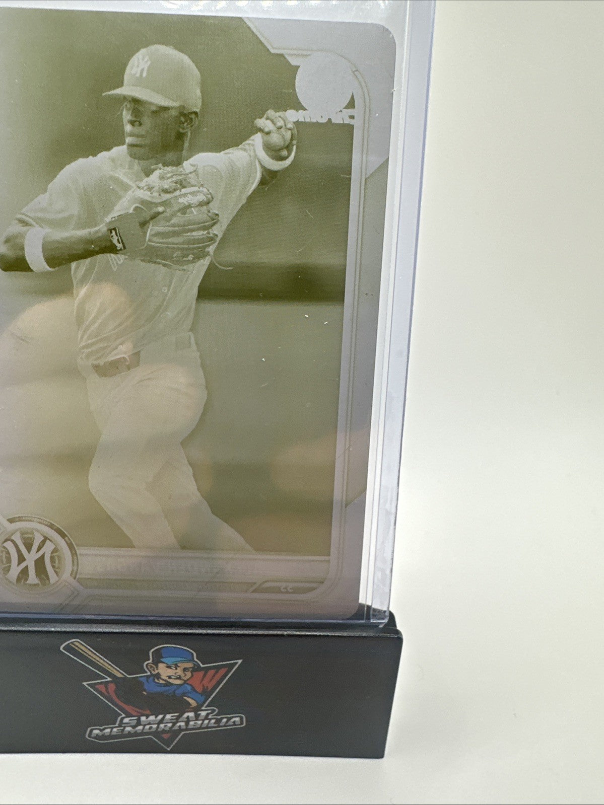 2022 Bowman Baseball ALEXANDER VARGAS Yellow Printing Plate 1/1 YANKEES