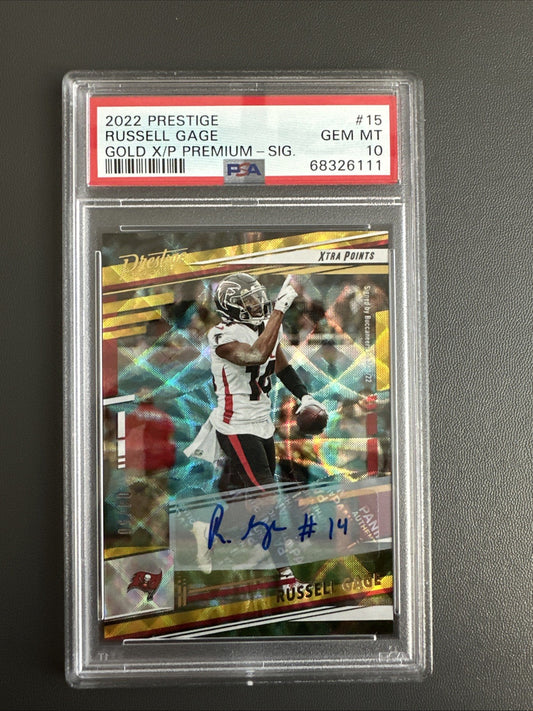 2022 Panini Prestige - Xtra Points Premium Gold X/P #15 Russell Gage PSA 10