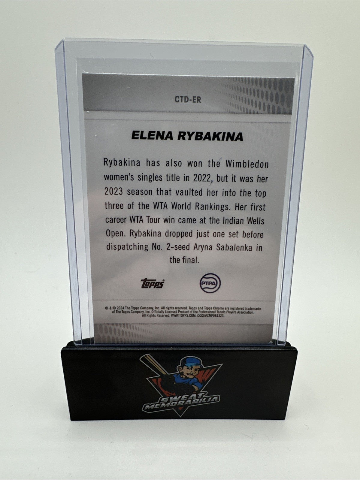 2024 Topps Chrome Tennis Captured ELENA RYBANKINA #CTD-ER