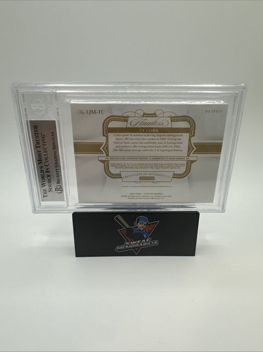 2020 Ty Cobb Panini Flawless Legends Jumbo Materials /15 BGS 8.5