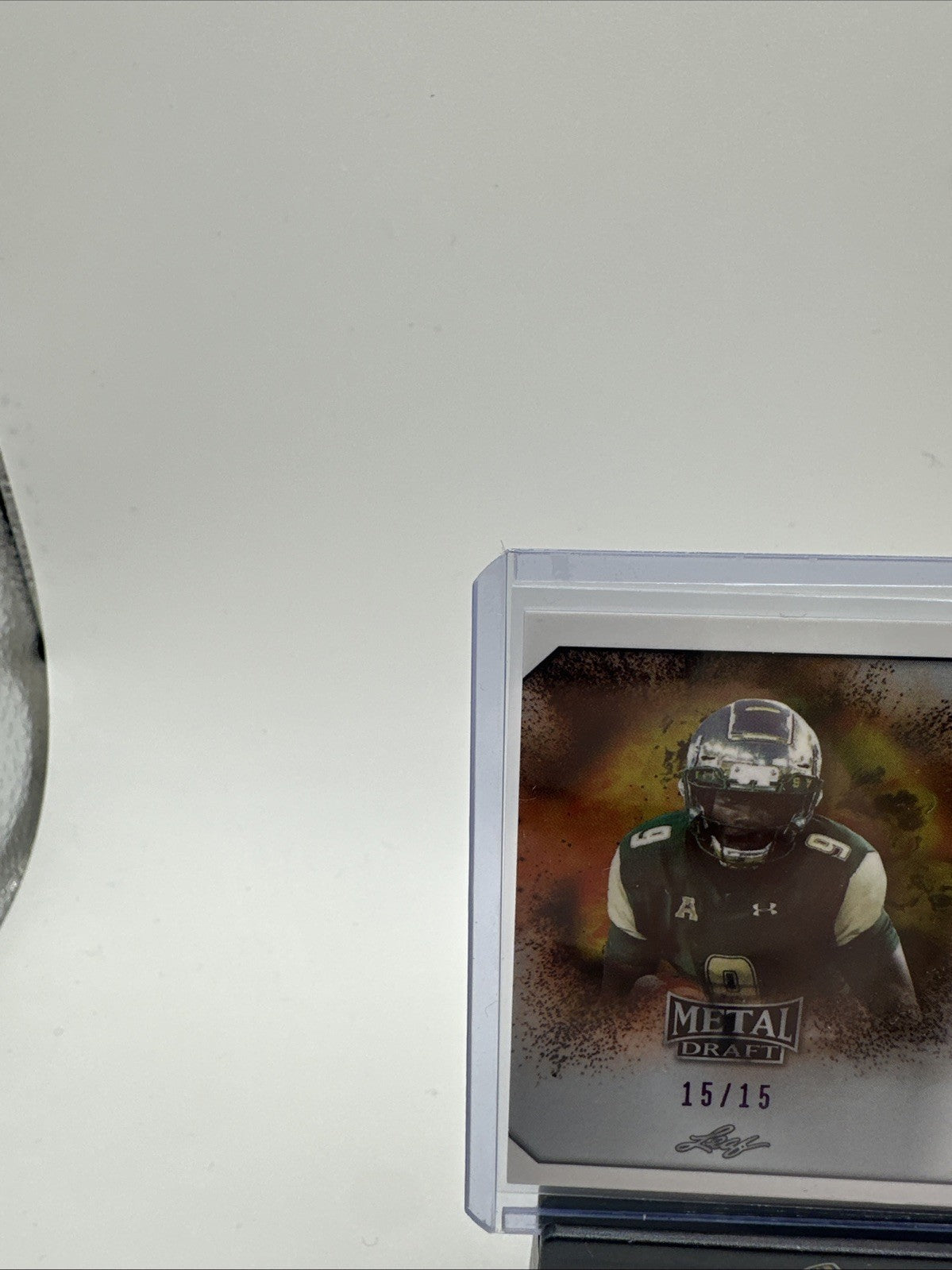 2018 Leaf Metal Draft Quinten Flowers Rookie Autograph Purple 15/15