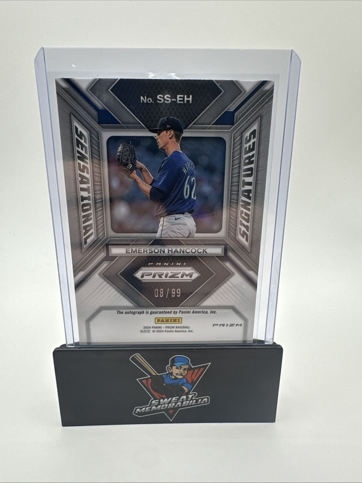 2024 Panini Prizm- Emerson Hancock(RC)-Sensational Signatures- Auto- Mariners