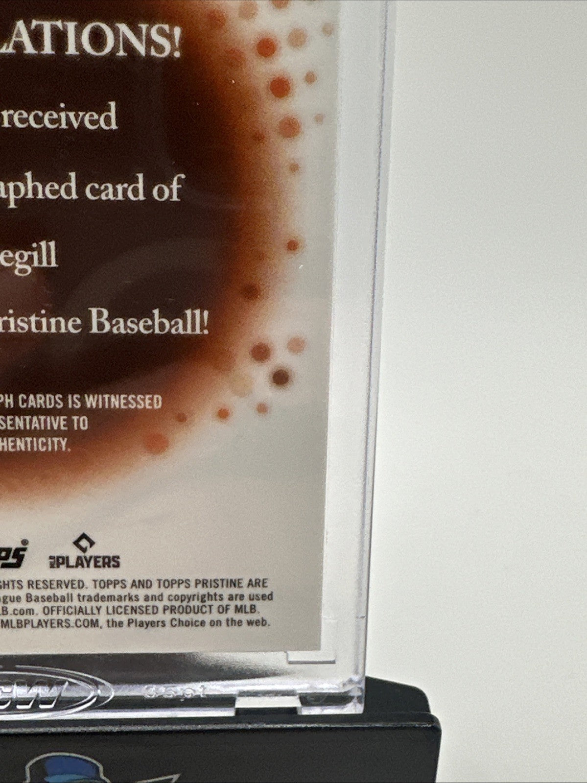 2022 Topps Pristine Tylor Megill Gold Encased RC Rookie Auto /99 New York Mets