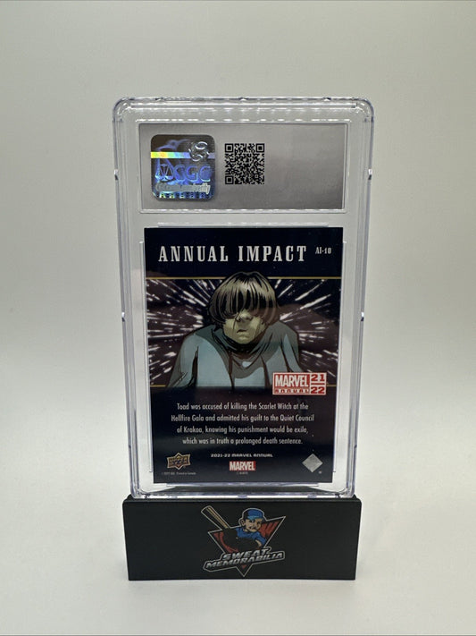 2021-22 UD Marvel Annual Annual Impact Toad  #AI-10 CGC 9