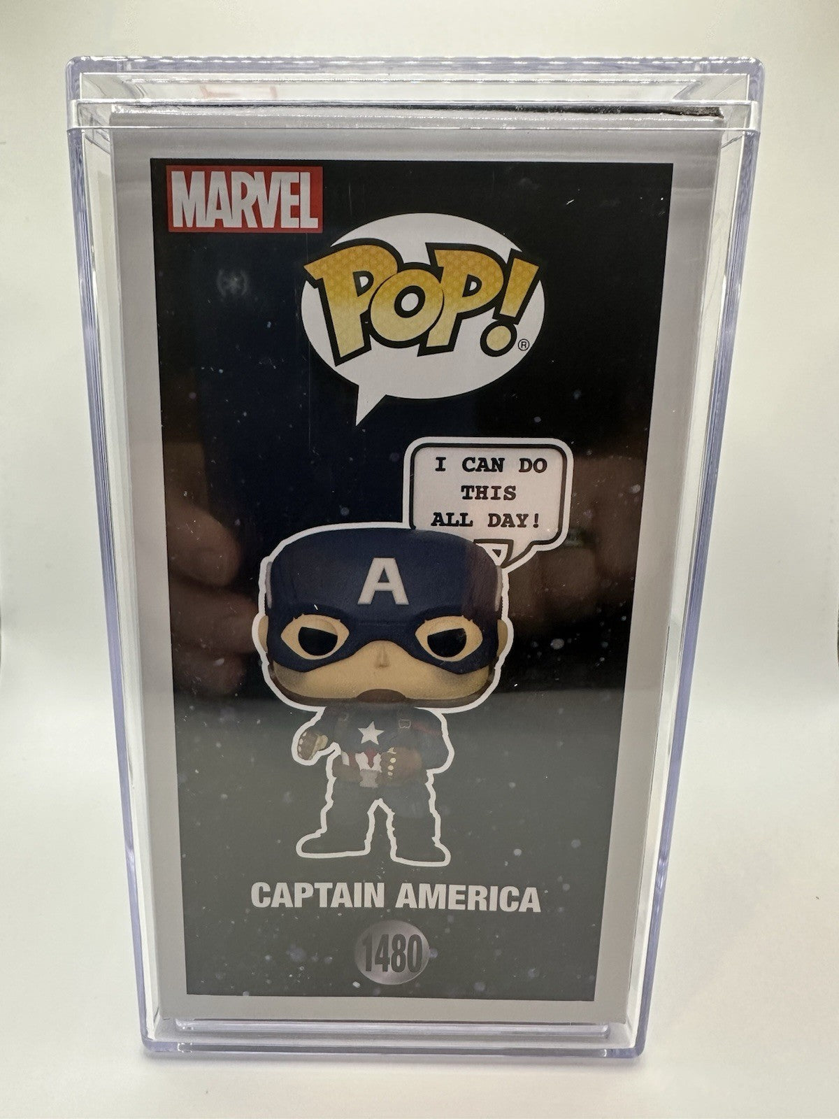 Funko Pop! Marvel-Captain America-Wondercon-Convention Exclusive (W/Acrylic Pro)