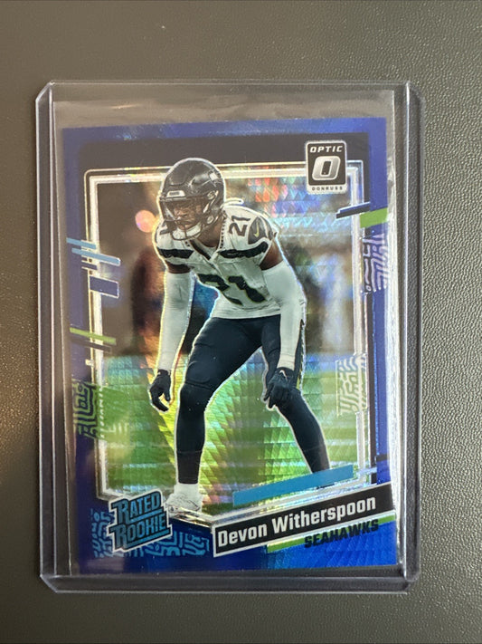 2023 Panini Donruss Optic - Rated Rookie Prizm  Devon Witherspoon