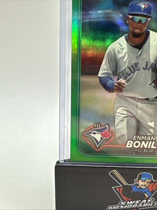 2024 Topps Pro Debut Emmanuel Bonilla Green Foil # 93/99. FCL Blue Jays